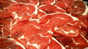 Raw lamb meat in a dream