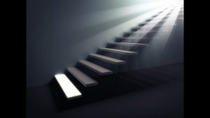 The destroyed staircase in a dream