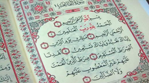 Interpretasi maca Surat Al-Fatihah ing ngimpi dening Ibnu Sirin